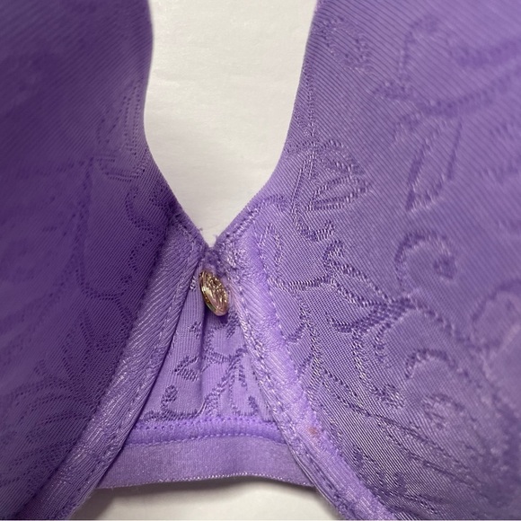 36D BRA Purple Natori 136059 Women Jacquard Contour Underwire Stretch Side 0263 - Picture 10 of 15